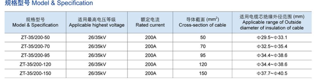 15KV 200A肘型电缆接头