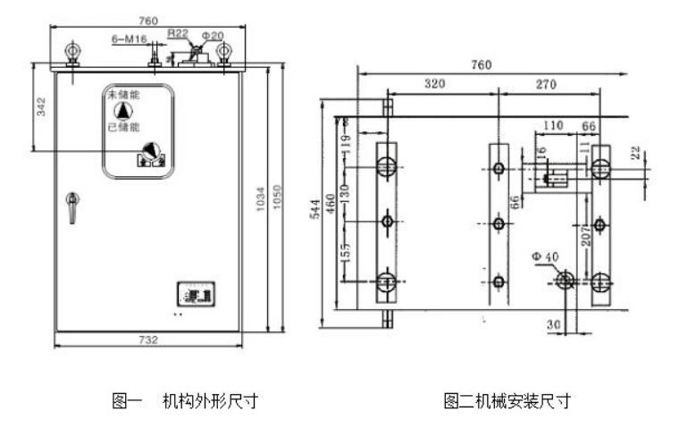 CT24型弹簧操动机构(上输出)