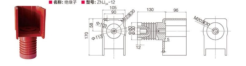 绝缘子 ZNJ34-12