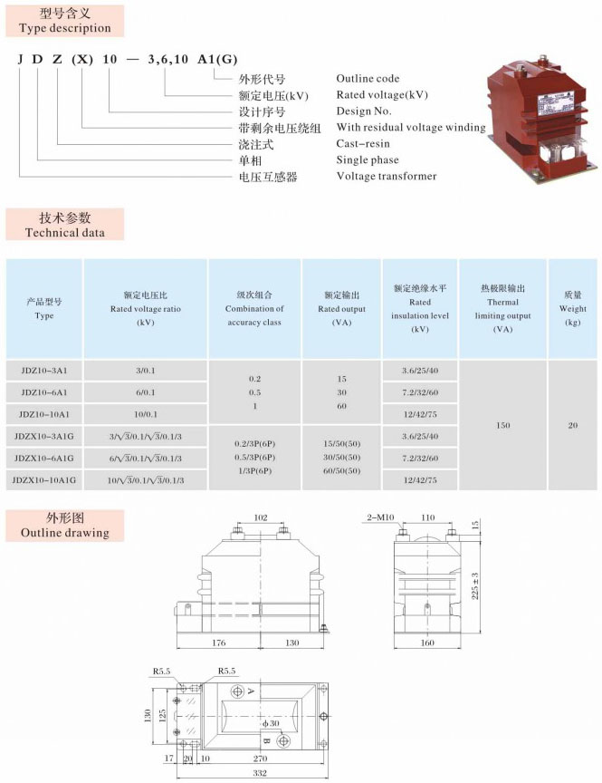 JDZ(x)10-3,6,10 A1(G)