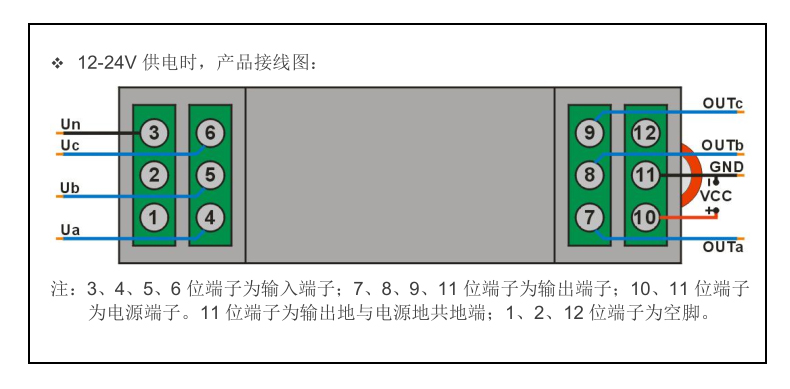 穿孔式三相交流电流变送器