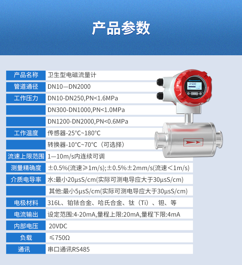 LDG-SIN卫生型电磁流量计