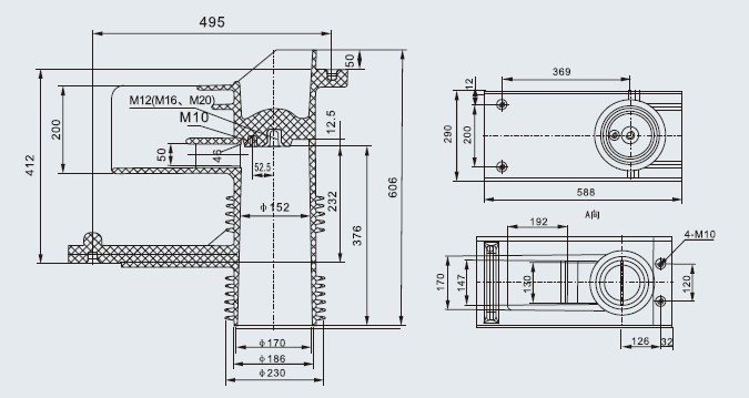 ABB触头盒 CH3-35Q/660/280(改进型)   KYN61-40.5KV开关柜系列