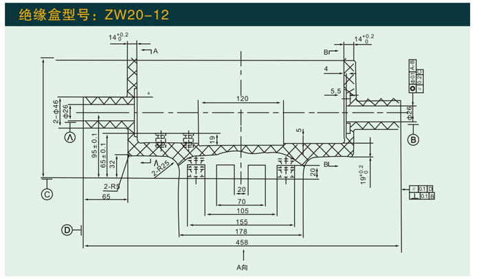 ZW20—12   绝缘盒