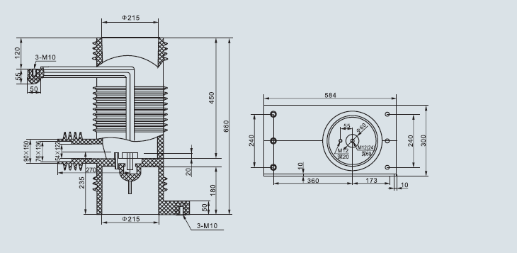 3AV3触头盒 CH3-35Q/660  KYN61-40.5KV开关柜系列