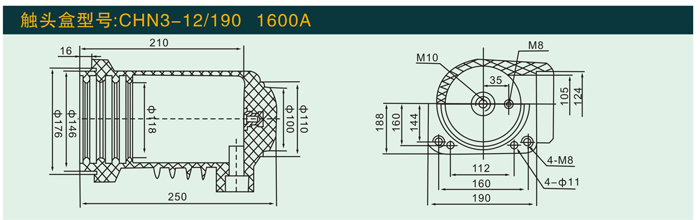 CHN3—12/190 1600A  触头盒