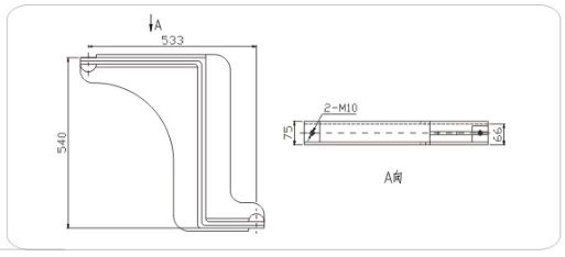 弯板ZB03-40.5(1.2米柜体用)