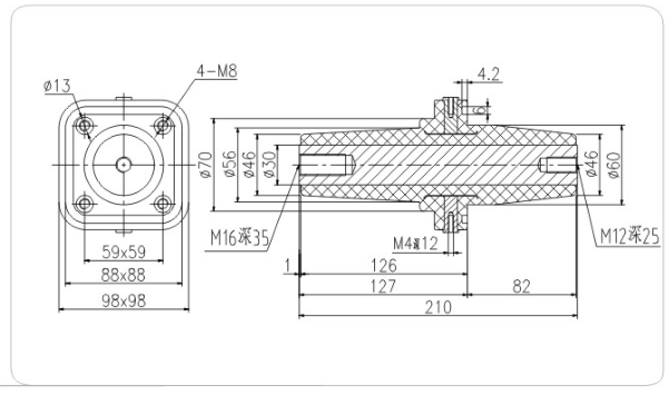 外锥头 SF6-24/210   C-GIS充气柜用绝缘件系列