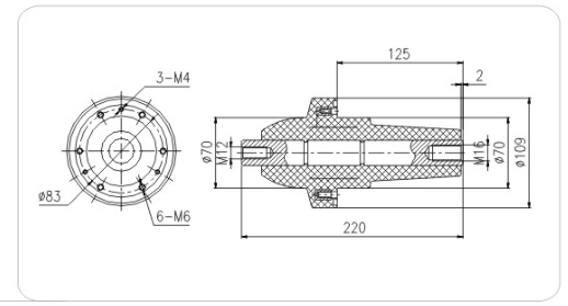 熔断器绝缘筒SF6-12/220   C-GIS充气柜用绝缘件系列