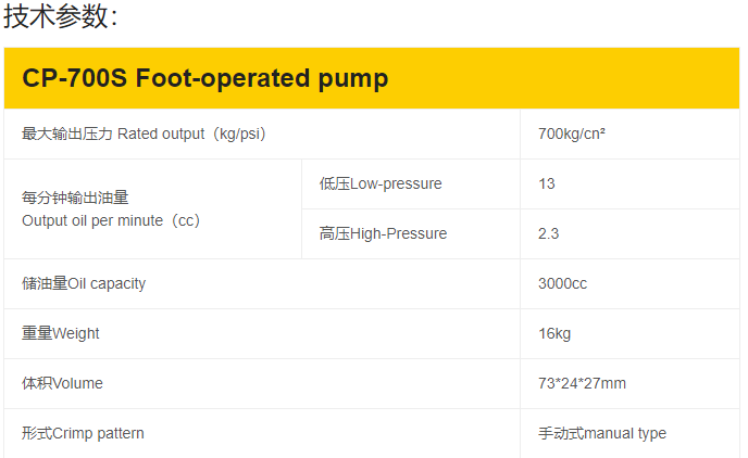 CP-700S手动泵浦