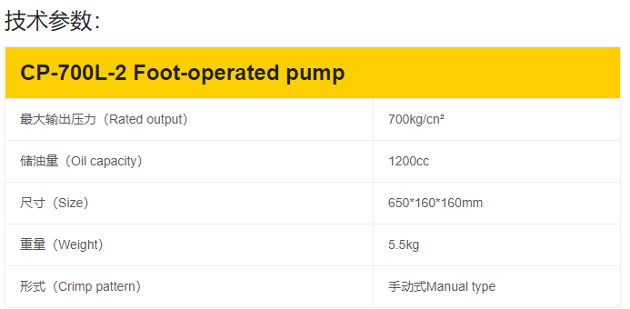 CP-700L-2手动泵浦