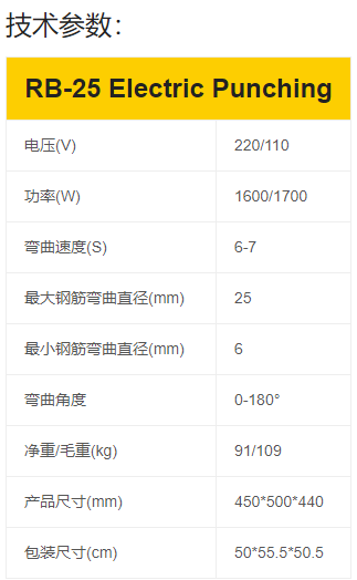 RB-25电动钢筋工具