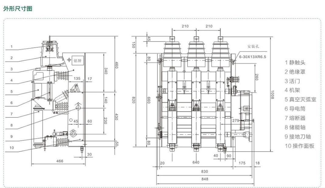 FZN25-12户内真空负荷开关（熔断器组合电器）