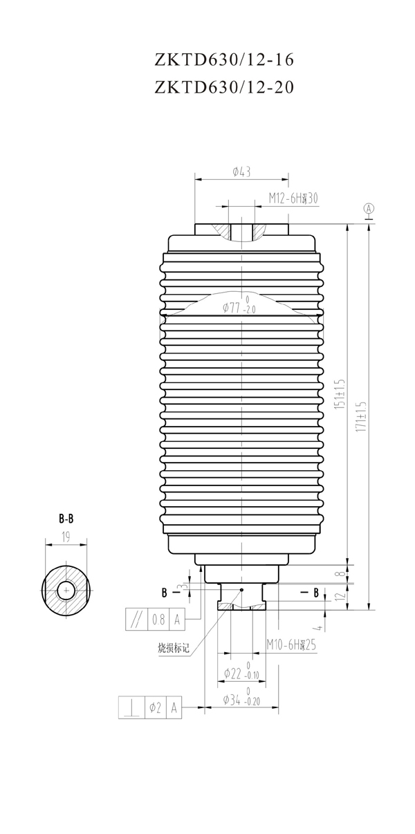 ZKTD630/12-20 TD3141G真空灭弧室