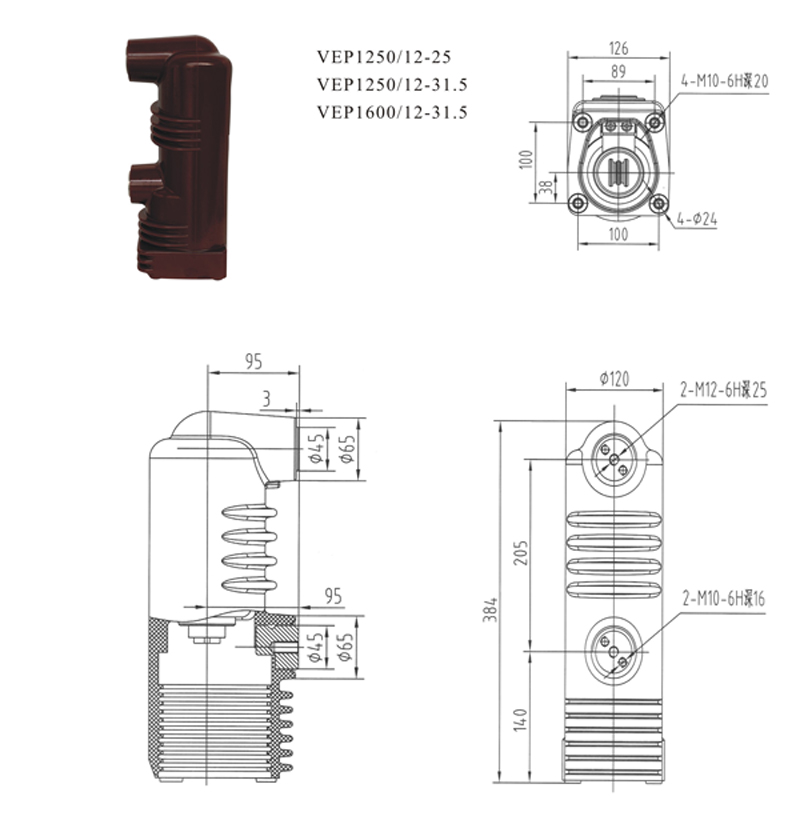 VEP1250/12-31.5 VEP324固封极柱