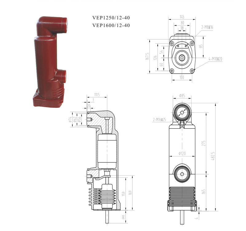 VEP1600/12-40 VEP328固封极柱