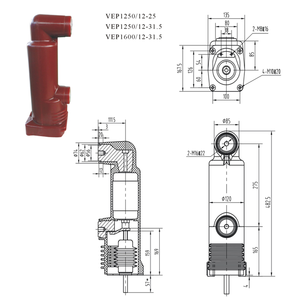 VEP1250/12-31.5 VEP326B固封极柱