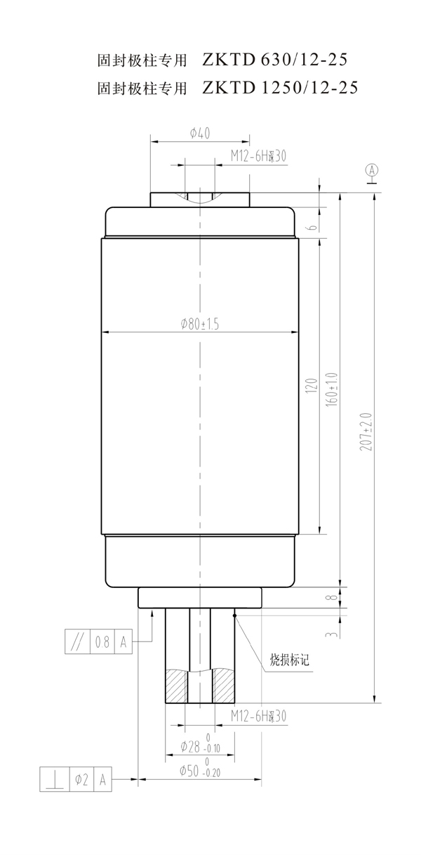 ZKTD1250/12-25 TD32501GF真空灭弧室