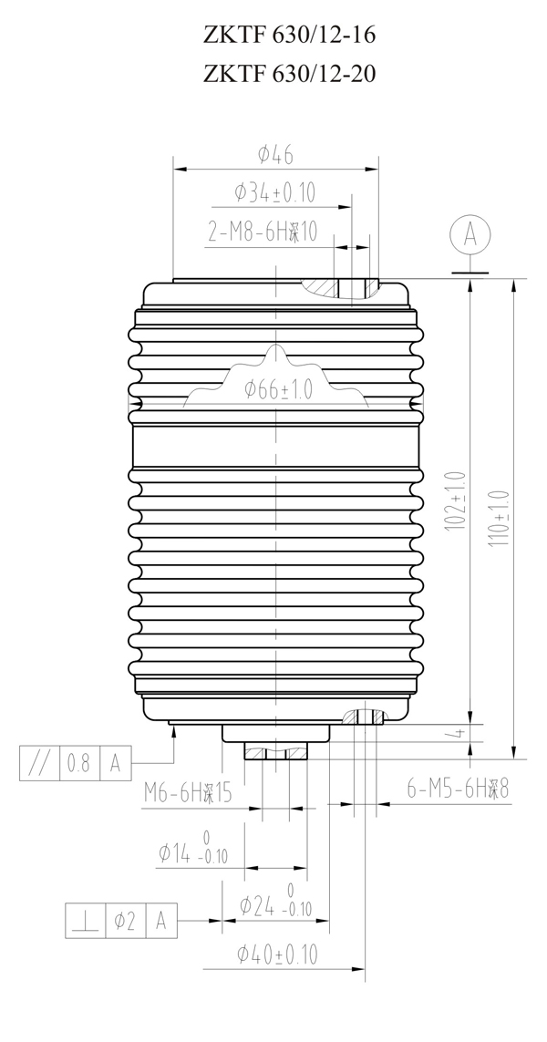 ZKTF630/12-20 TF31404真空灭弧室