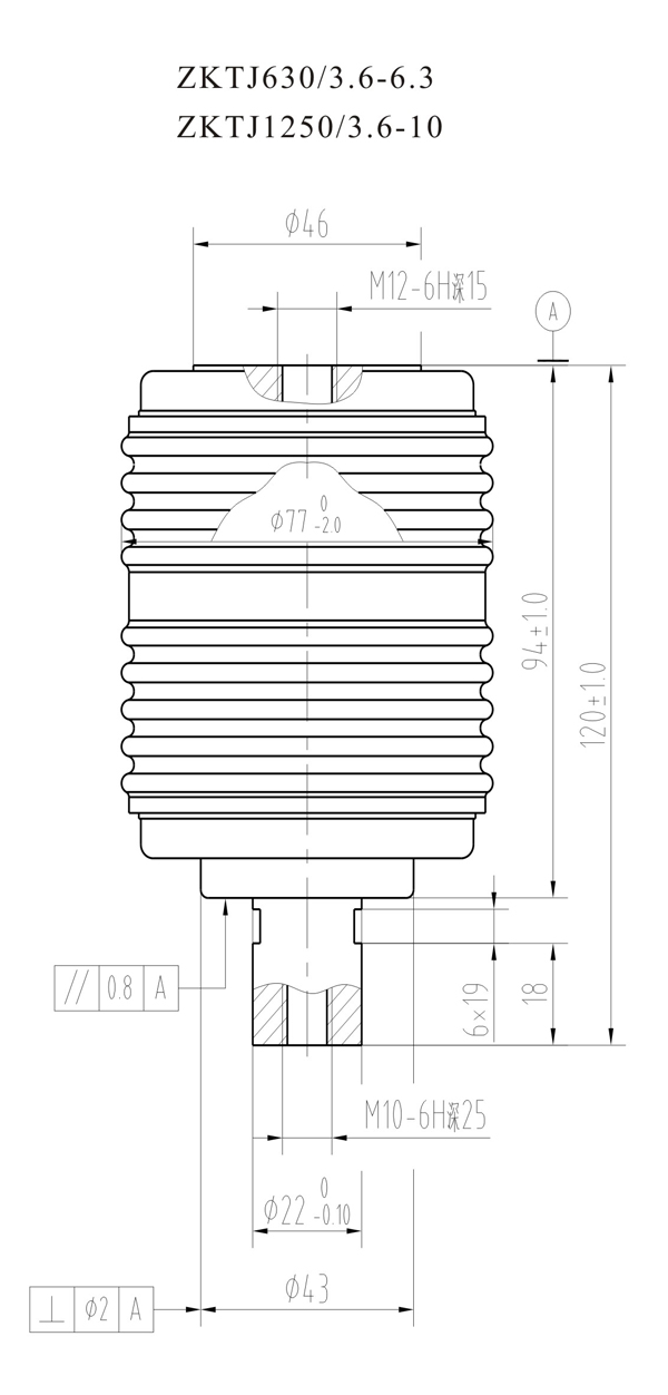 ZKTJ1250/3.6-10 TJ340GB真空灭弧室