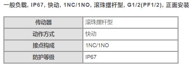 D4B-2111N 安全限位开关