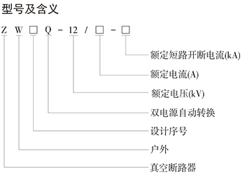 ZW□Q-12系列户外双电源自动转换真空断路器