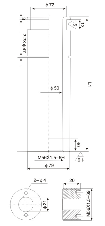 2000A Φ79×182~436.5触臂