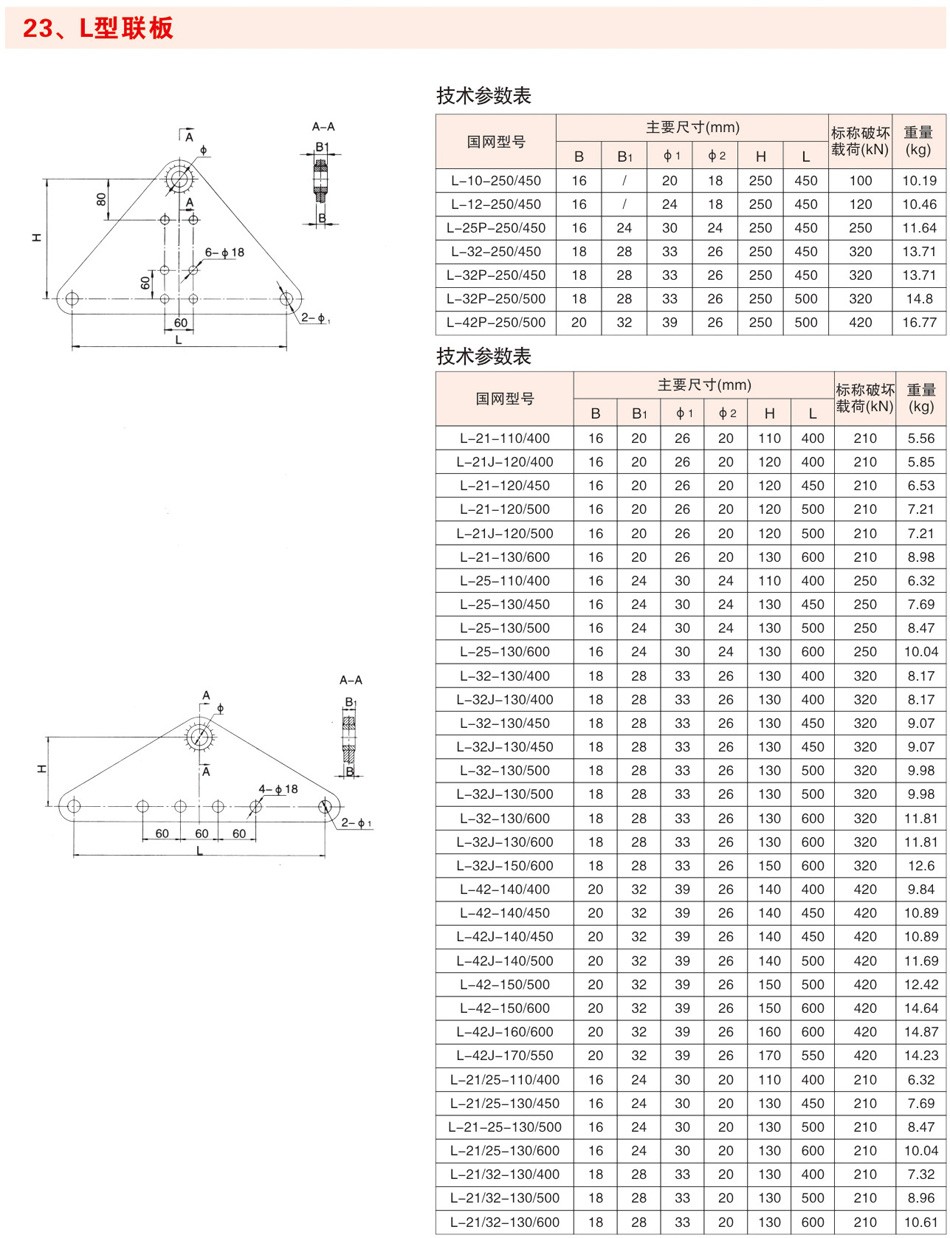 L型联板