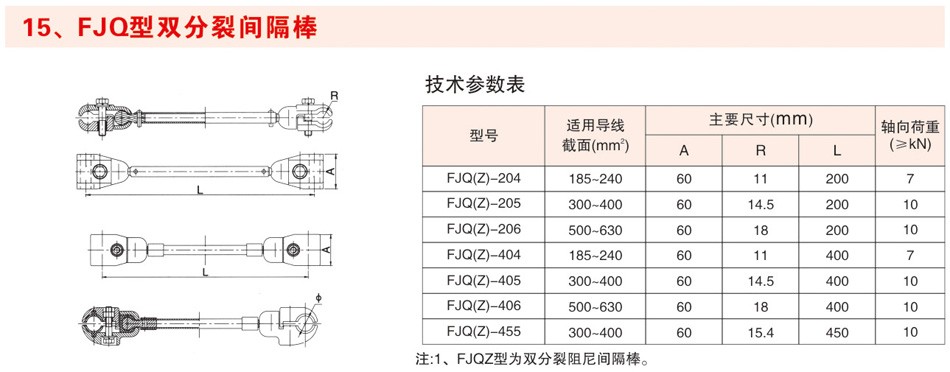 FJQ型双分裂间隔棒