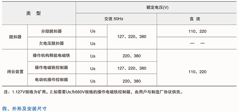 DW15/DW15C万能式断路器