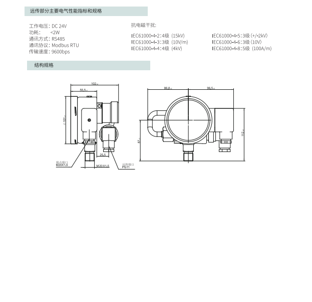 ZMJ100XDR型远传式密度继电器