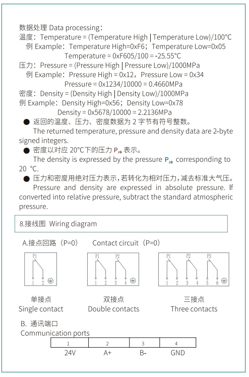 ZMJ100XDR型远传式密度继电器