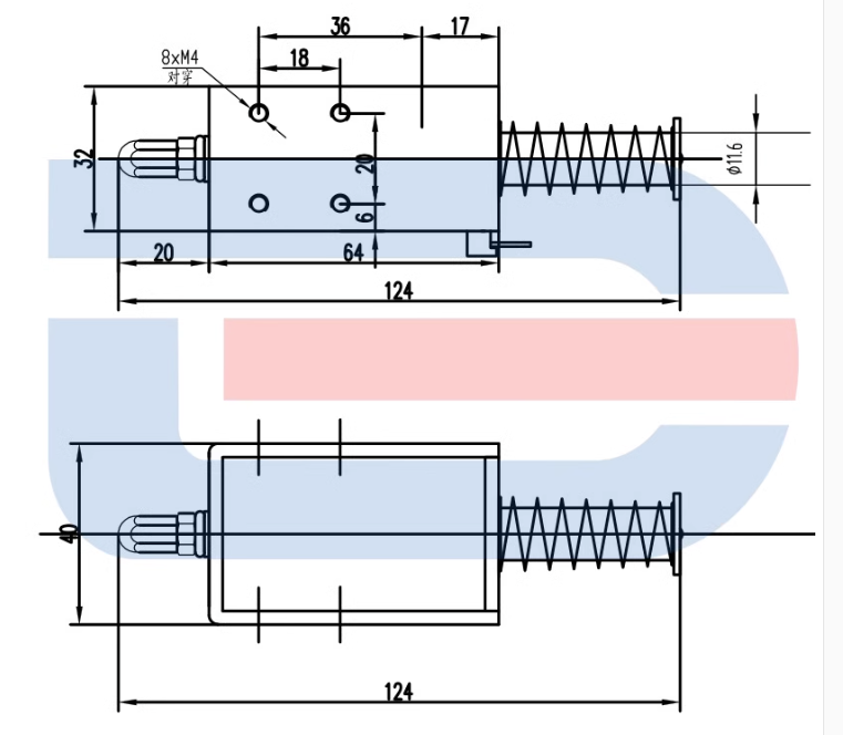 S08-10.1D/C脱扣电磁铁 S08-10.7/D分合闸线圈 DC220V 198欧150欧