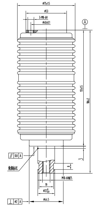 户外断路器用真空开关管 TD314F