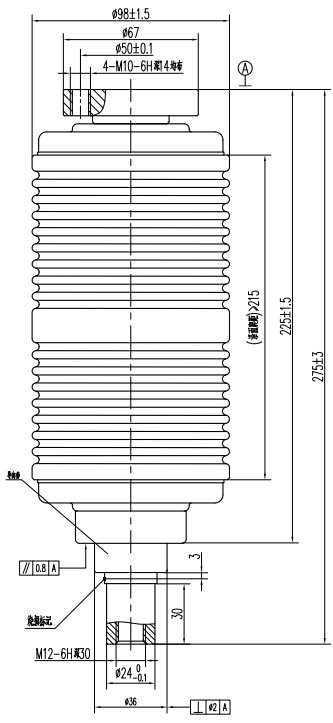 户内断路器用真空开关管TD325E