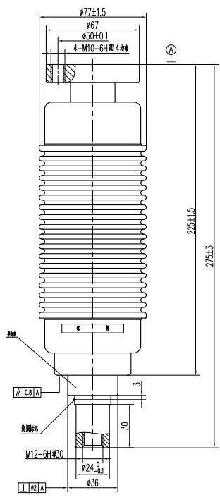 户内断路器用真空开关管TD314Y