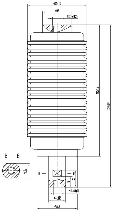 负荷开关用真空开关管 TF314F