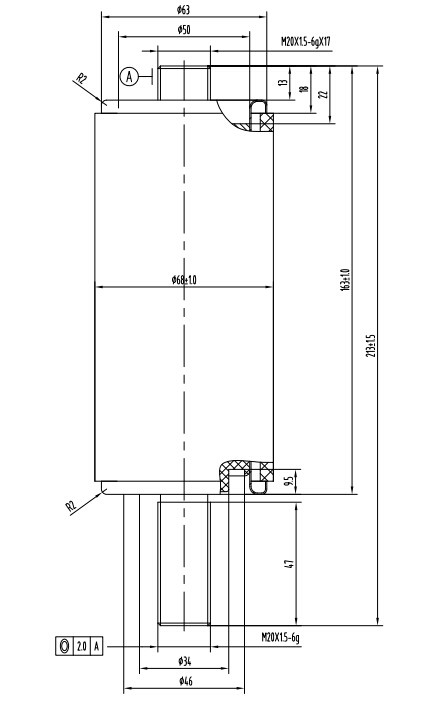 负荷开关用真空开关管 TF314E