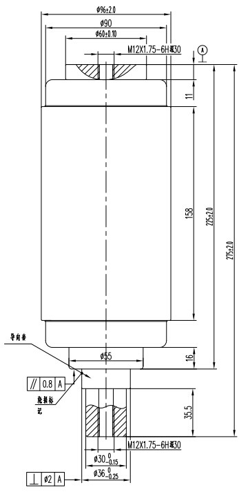 12KV固封极柱用真空开关管 TD326G