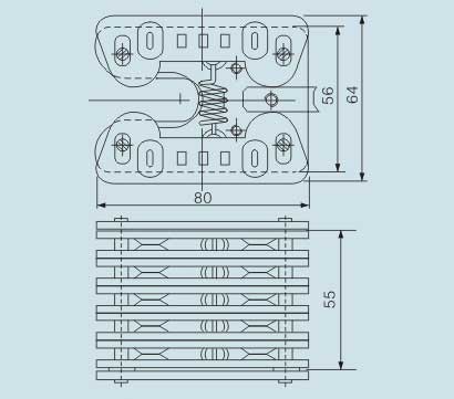 GC8-1000A拉簧式扁触头