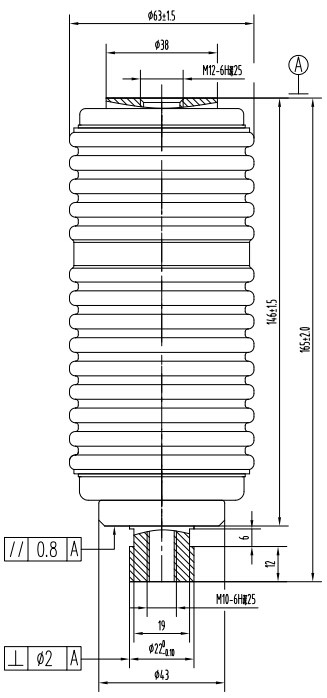 接触器用真空灭弧室 TJ340A