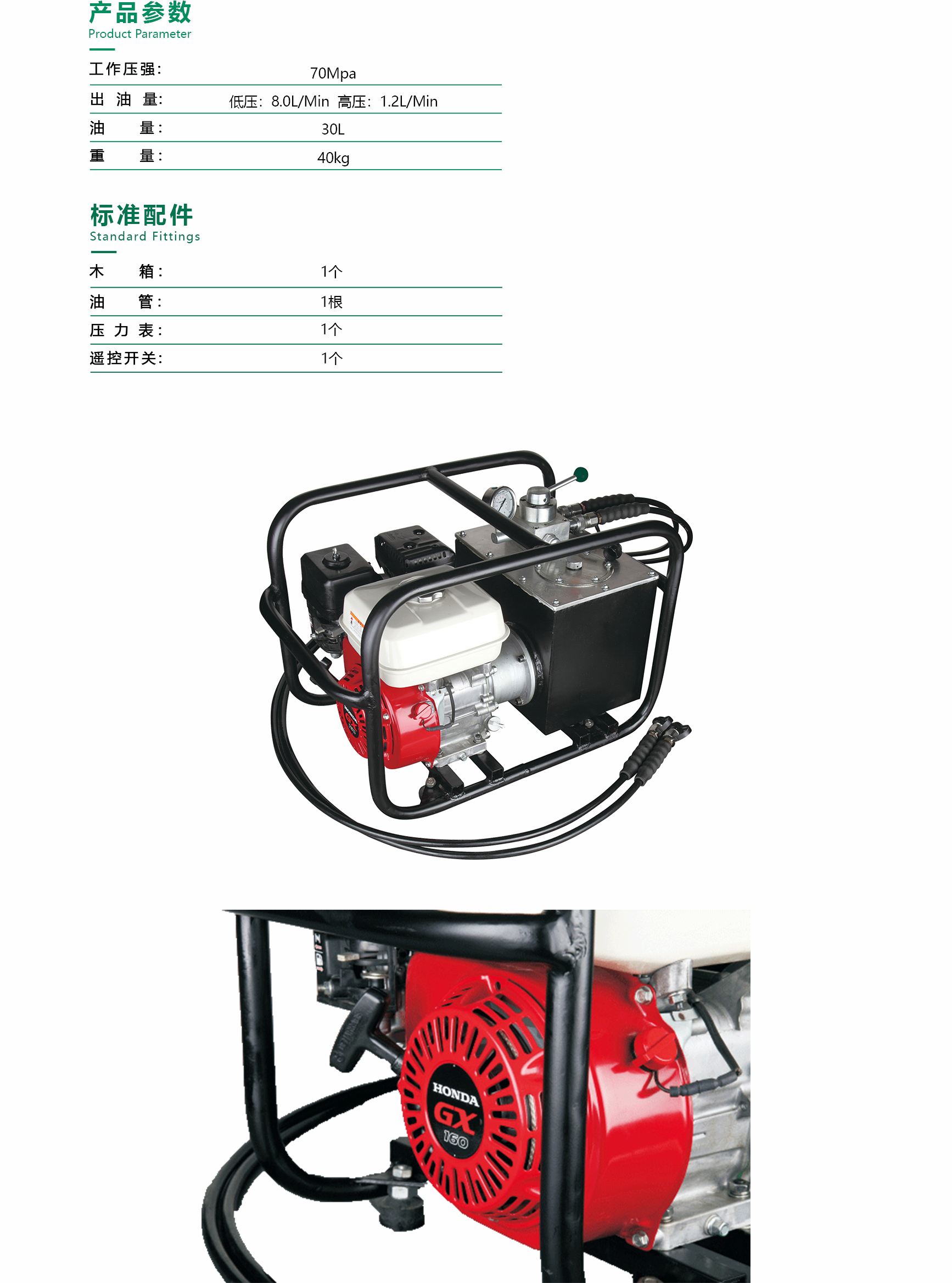 液压汽油泵 TP-20W