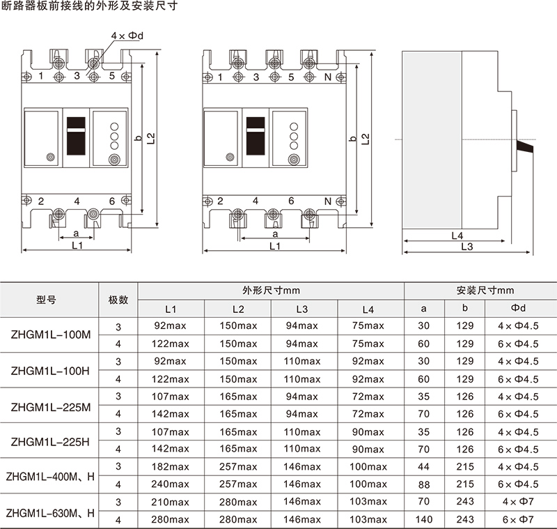 ZHGM1L漏电断路器