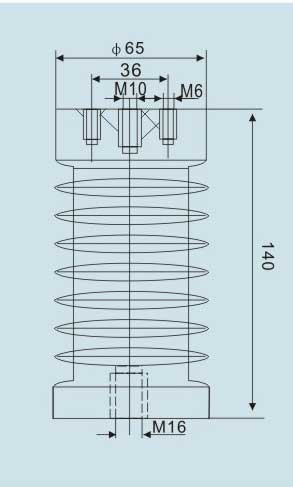 ZJ-10QΦ65×140（130）支柱绝缘子（FN7）