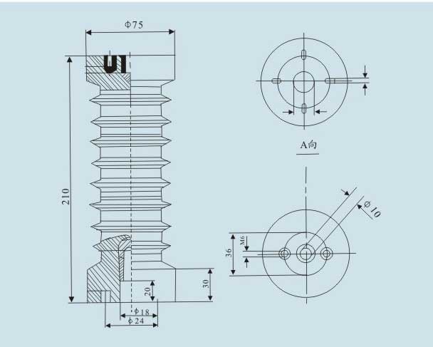 24KV-210高支柱绝缘子