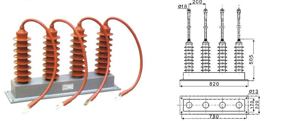 TBP  .  YH系列三相组合式过电压保护器(35kv柜内使用200型)