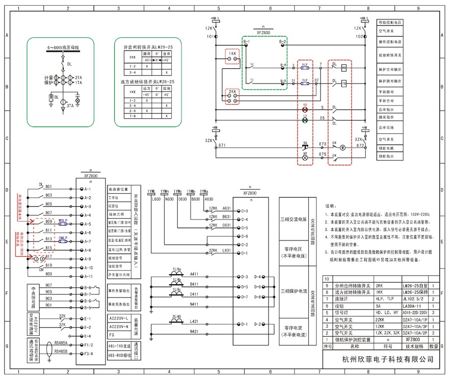 XFZ800-MB电动机保护测控装置