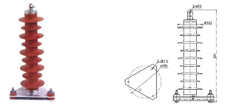 YH系列复合外套避雷器，变压器中性点用避雷器