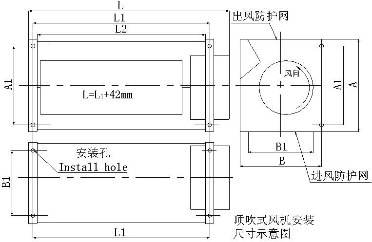 三相侧吹式冷却风机