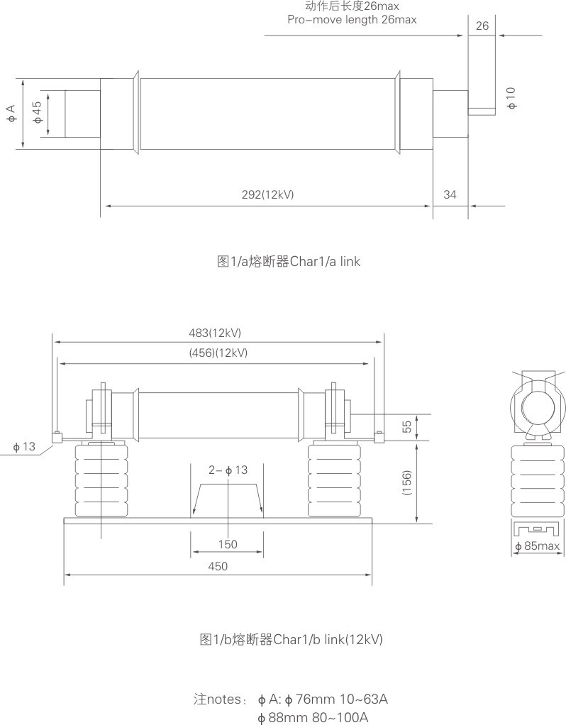 全范围保护用高压限流熔断器